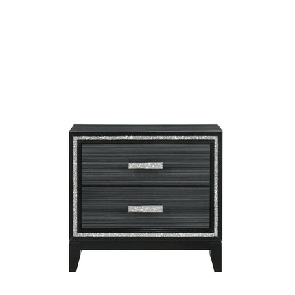 ACME 28433 Haiden Nightstand, Weathered Black Finish