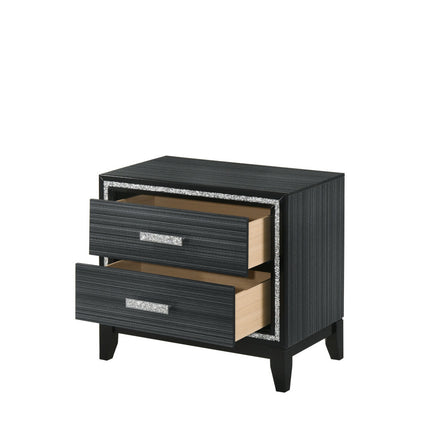 ACME 28433 Haiden Nightstand, Weathered Black Finish