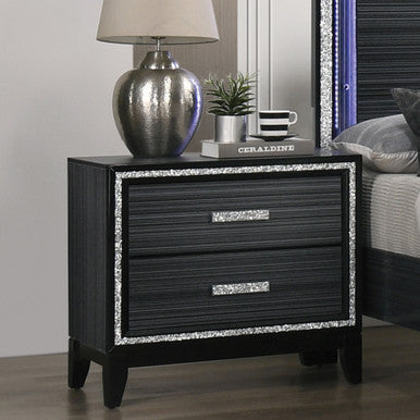 ACME 28433 Haiden Nightstand, Weathered Black Finish ACME Furniture