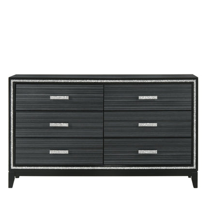ACME 28435 Haiden Dresser, Weathered Black Finish