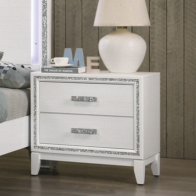 ACME 28453 Haiden Nightstand, White Finish ACME Furniture