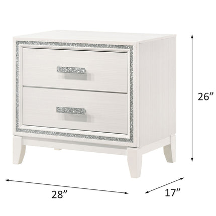 ACME 28453 Haiden Nightstand, White Finish