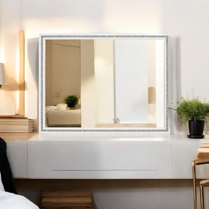 ACME 28454 Haiden Mirror, White Finish