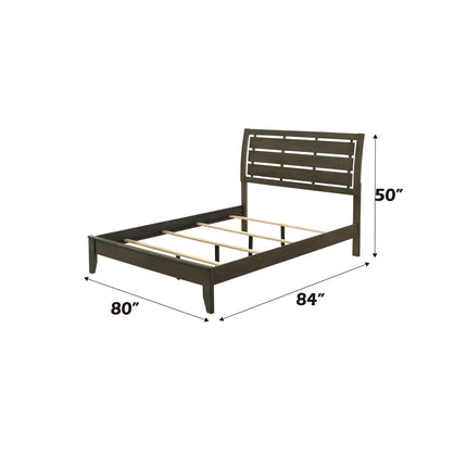 ACME 28467EK Ilana Eastern King Bed, Gray Finish