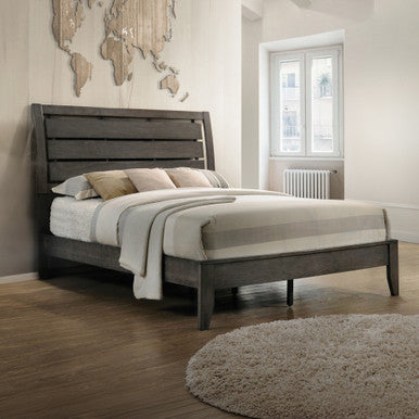 ACME 28470Q Ilana Queen Bed, Gray Finish ACME Furniture