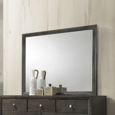 ACME 28474 Ilana Mirror, Gray Finish ACME Furniture