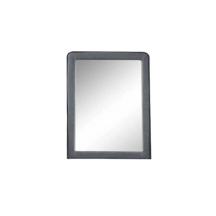 36" Light Gray Framed Mirror HomeRoots
