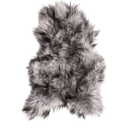 Metallic Silver Animal Print Area Rug