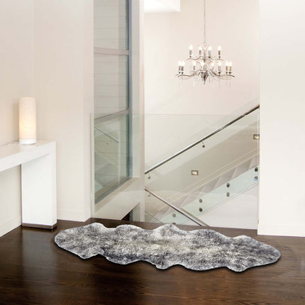 Gradient Grey Animal Print Area Rug HomeRoots