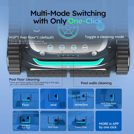 WYBOT S2 Solar with Solar-Powered Charging Dock Robotic Pool Cleaner WYBOT