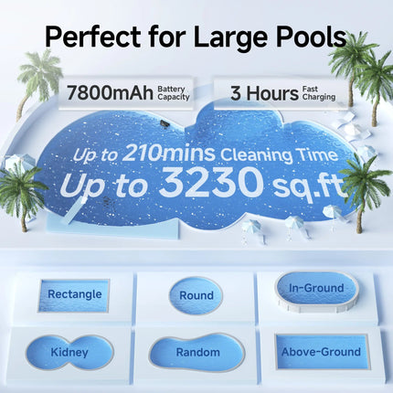 WYBOT S2 High-end Cordless Robotic Pool Cleaner WYBOT