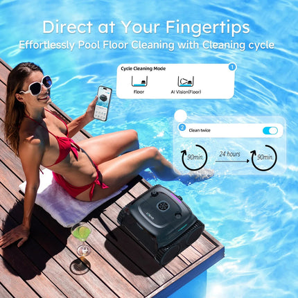 (2026 New) WYBOT C2 Vision Cordless Robotic Pool Cleaner WYBOT