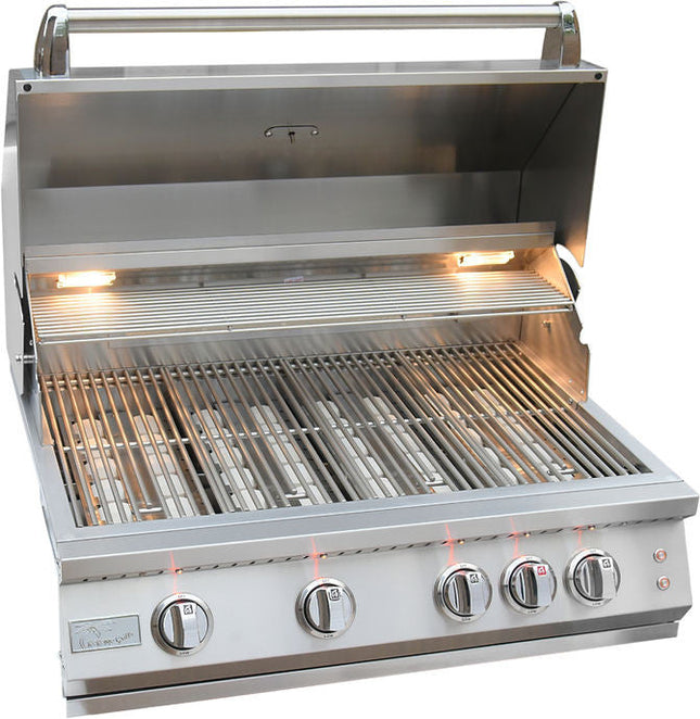 Kokomo 32” Professional Built in Gas Grill (4 Burner/Back Burner) - Kokomo Grills