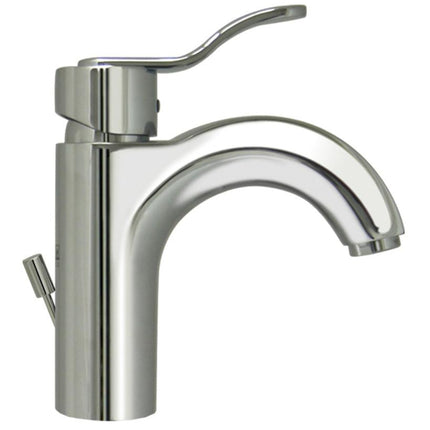 Whitehaus Wavehaus Single Hole/Single Lever Lavatory Faucet With Pop-Up Waste - 3-04040-C Whitehaus