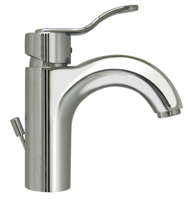 Whitehaus Wavehaus Single Hole/Single Lever Lavatory Faucet With Pop-Up Waste - 3-04040-C Whitehaus