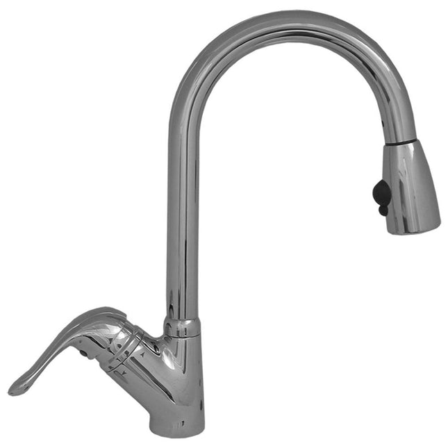 Whitehaus Rainforest Single Hole/Single Lever Handle Faucet With Matching Spray Head - 3-2169-C-C Whitehaus