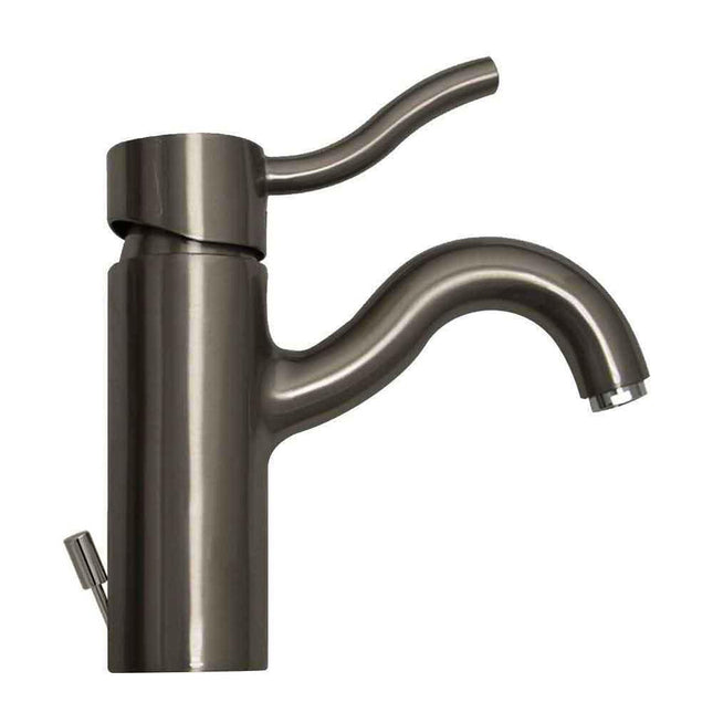 Whitehaus Venus Single Hole/Single Lever Lavatory Faucet With Pop-Up Waste - 3-4440-BN Whitehaus