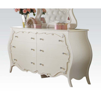 ACME 30514 Edalene Dresser, Pearl White ACME Furniture