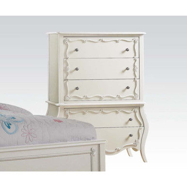 ACME 30515 Edalene Chest, Pearl White ACME Furniture