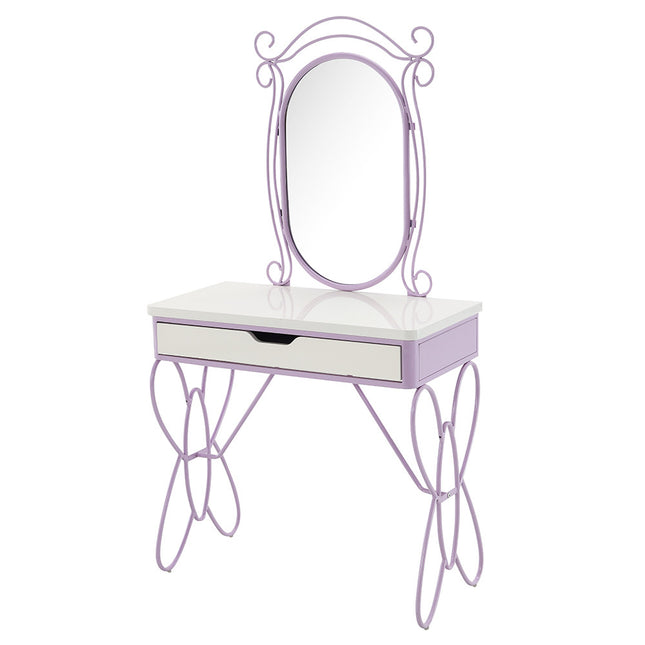 ACME 30539 Priya II Vanity Set, White & Light Purple