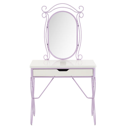 ACME 30539 Priya II Vanity Set, White & Light Purple