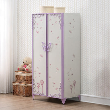 ACME 30540 Priya II Wardrobe, White & Light Purple ACME Furniture
