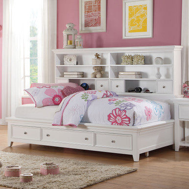ACME 30590T Lacey Daybed with Storage (Twin), White (1Set/3Ctn) ACME Furniture