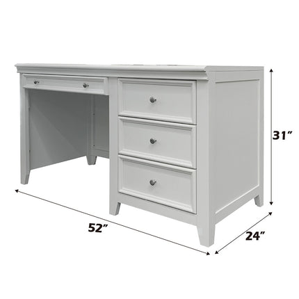 ACME 30605 Lacey Computer Desk, White