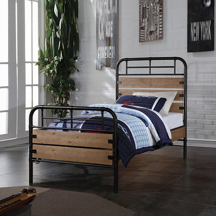 ACME 30610T Adams Twin Bed, Antique Oak (1Set/2Ctn) ACME Furniture