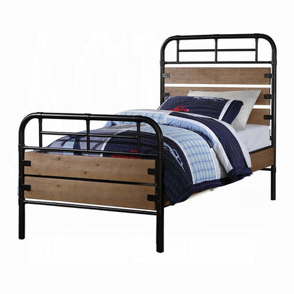 ACME 30610T Adams Twin Bed, Antique Oak (1Set/2Ctn) ACME Furniture