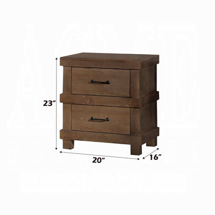ACME 30613 Adams Nightstand, Antique Oak ACME Furniture