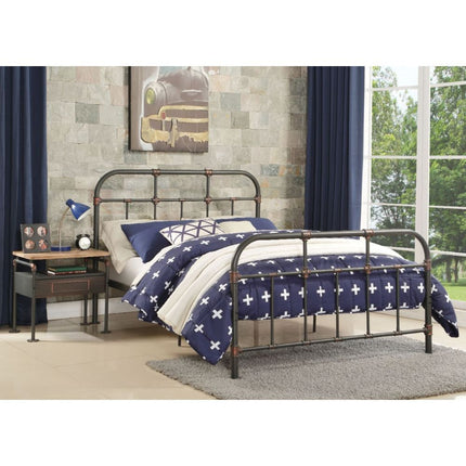 ACME 30735F Nicipolis Full Bed, Sandy Gray