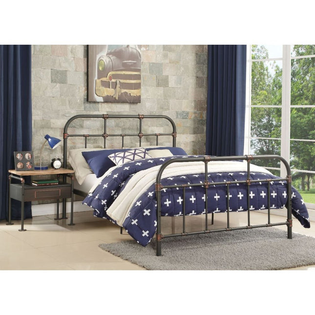 ACME 30735F Nicipolis Full Bed, Sandy Gray