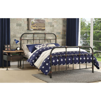 ACME 30735F Nicipolis Full Bed, Sandy Gray