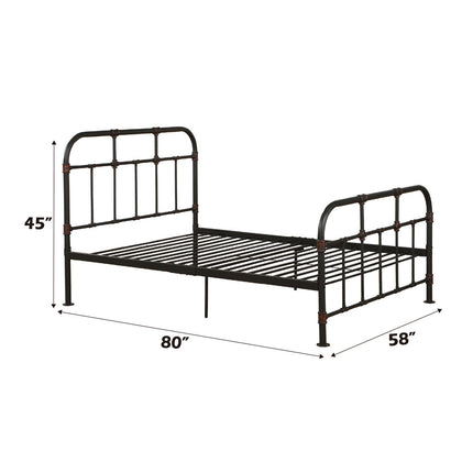 ACME 30735F Nicipolis Full Bed, Sandy Gray