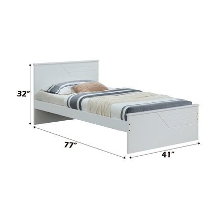 ACME 30770T Ragna Twin Bed, White (1Set/2Ctn)