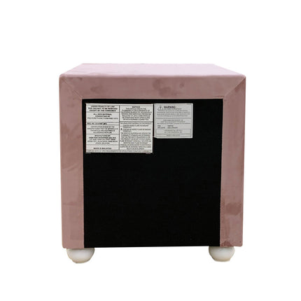 ACME 30823 Reggie Nightstand, Pink Fabric