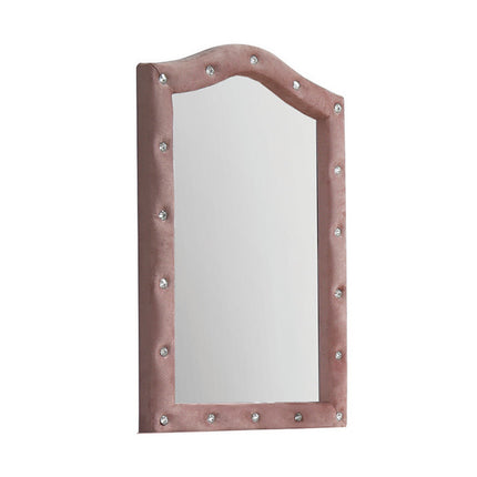 ACME 30824 Reggie Mirror, Pink Fabric
