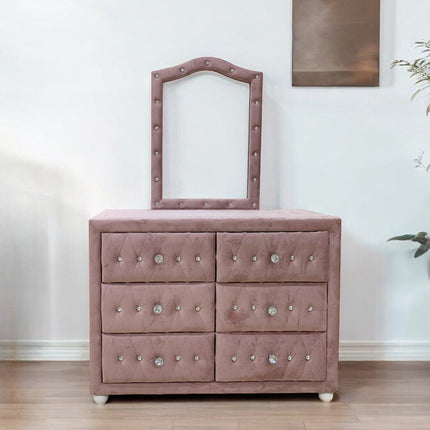 ACME 30825 Reggie Dresser, Pink Fabric