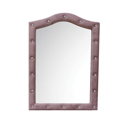 ACME 30824 Reggie Mirror, Pink Fabric