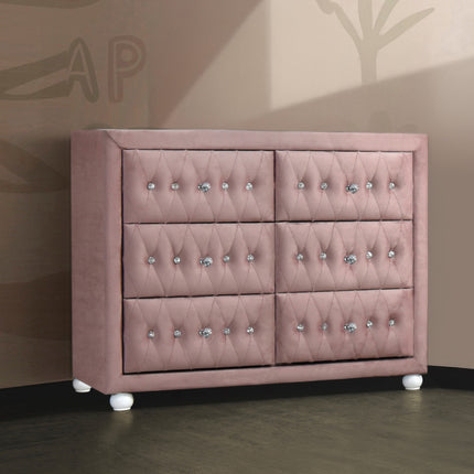 ACME 30825 Reggie Dresser, Pink Fabric