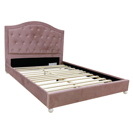 ACME 30875F Reggie Full Bed, Pink Fabric