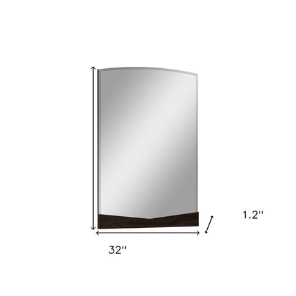 43" Dark Brown Dresser Mirror HomeRoots