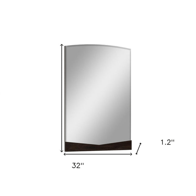 43" Dark Brown Dresser Mirror HomeRoots