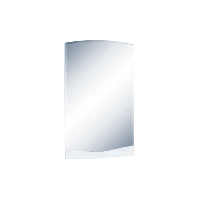 43" White Dresser Mount Frameless Bathroom Vanity Mirror HomeRoots