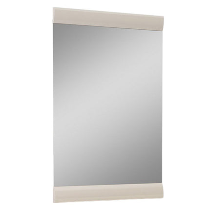 47" Beige Wood Dresser Mount Framed Mirror HomeRoots
