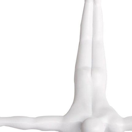 Set of Three White Resin Diving Man Hanging Dimensional Sculpture HomeRoots
