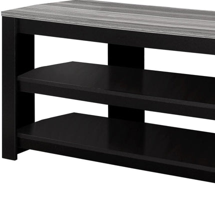 42" Ash Gray Open Shelving TV Stand HomeRoots