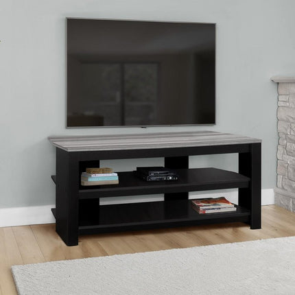 42" Ash Gray Open Shelving TV Stand