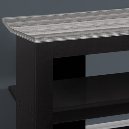 42" Ash Gray Open Shelving TV Stand